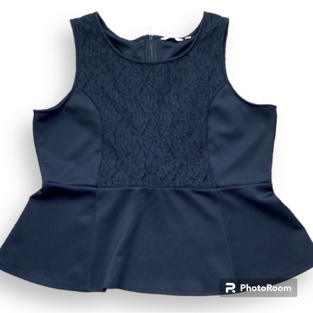 REITMANS black sexy peplum top XXL